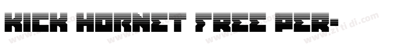 Kick Hornet FREE PER字体转换